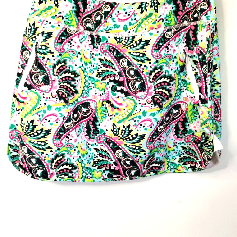 Vintage Jack Smith Golf Skirt Skort Paisley Fun 2XL Colorful Tennis Running Boho - Picture 4 of 12
